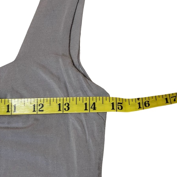 WHITE FOX 95% Modal Light Gray Cropped Tank Size Medium - Picture 5 of 8